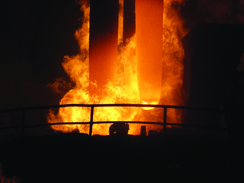 hot orange electrodes and flames